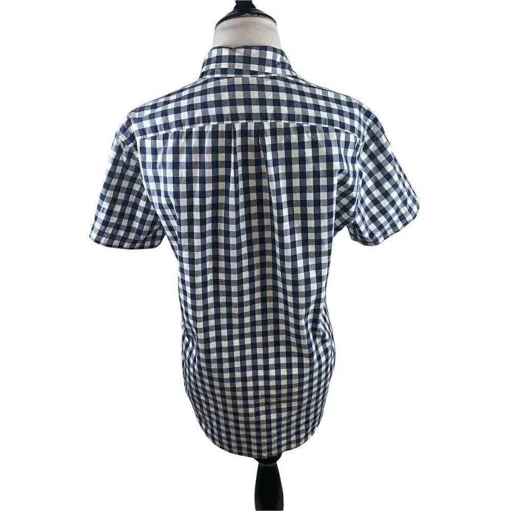 J. Crew Men's S Small Button Down Shirt Classic Fit 100% Cotton Buffalo Plaid